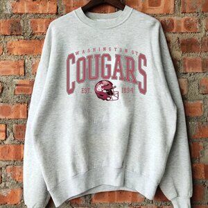 1894 Washington State Cougars Sweatshirt Wazzu WSU Cougars Football Shirt 90s